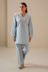 FROST BLUE-2PC (SHIRT & TROUSER)
