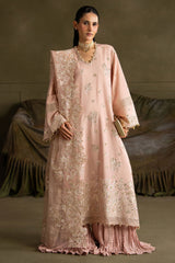 FLORAL MEADOW-3PC SILK EMBROIDERED SUIT