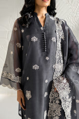 NAVY GLEAM -2PC (SHIRT & DUPATTA)