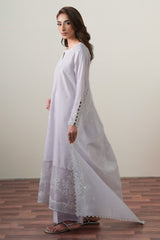 VIOLET DREAM-3PC EMBROIDERED SUIT