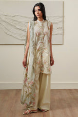VINTAGE AURA-3 PIECE PRINTED LAWN SUIT