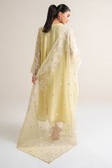 GARDEN GLOW-3PC SILK EMBROIDERED SUIT