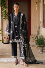 RAVEN MUSE-3PC EMBROIDERED LAWN SUIT