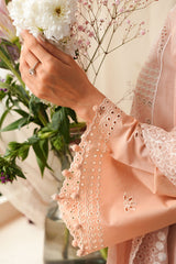 PETAL PEACH-4PC CHIKANKARI SUIT