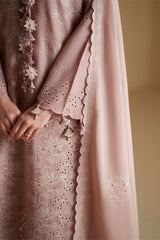 COPPER SAND-3PC CHIKANKARI SUIT