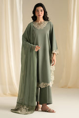 DESERT SAGE-3PC (SHIRT, TROUSER & DUPATTA)