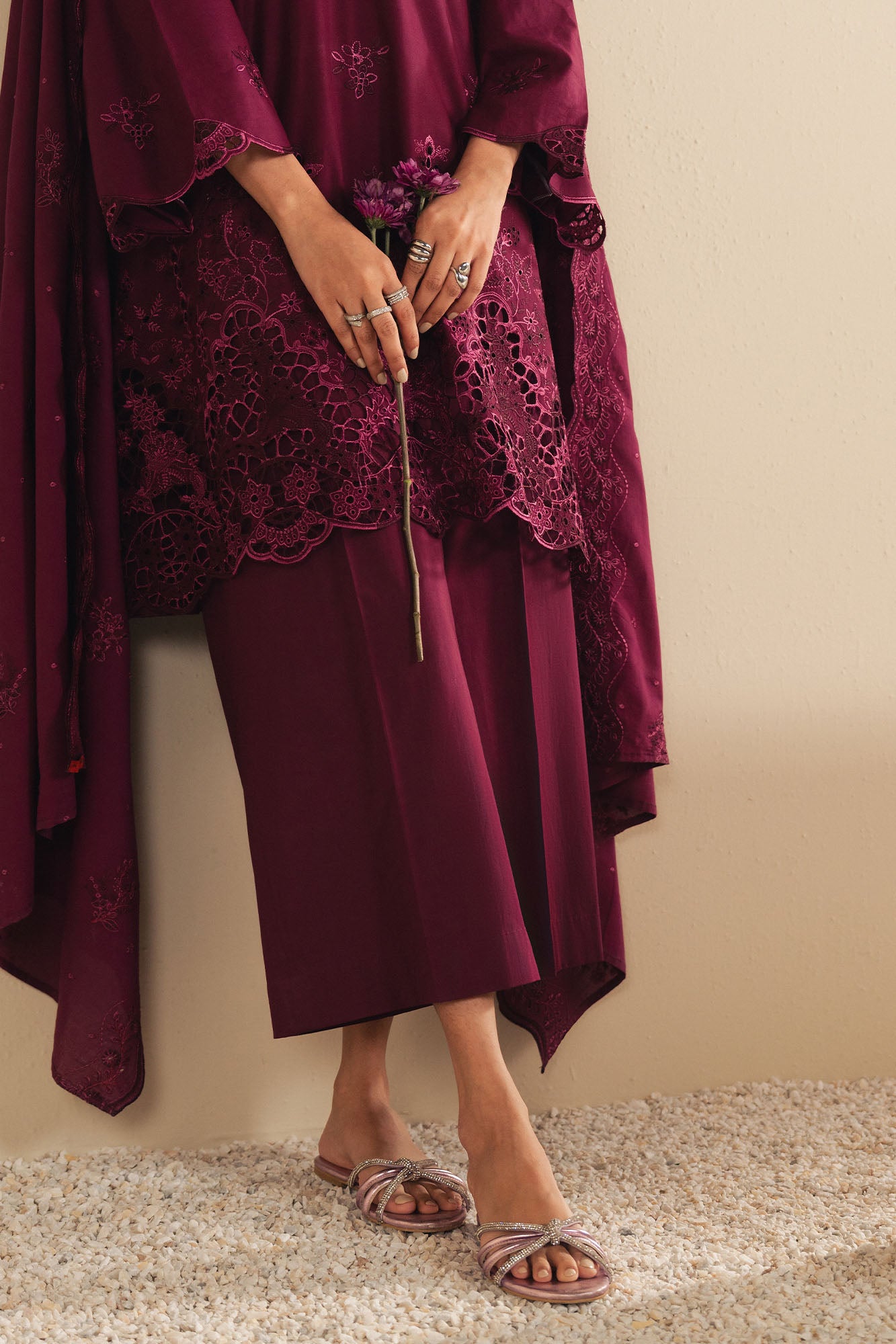 ORCHID DREAM-3PC (SHIRT,TROUSER & DUPATTA)