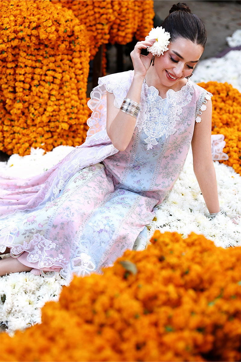 ROSE VEIL-3PC PRINTED LAWN SUIT