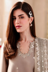 SAGE TINT-3PC EMBROIDERED LAWN SUIT