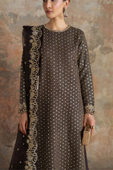 RUSTIC GARLAND-3PC SILK EMBROIDERED SUIT