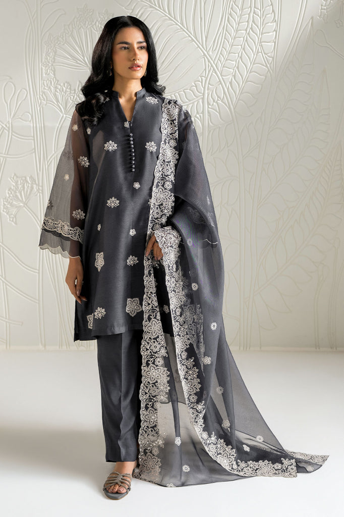 NAVY GLEAM -2PC (SHIRT & DUPATTA)