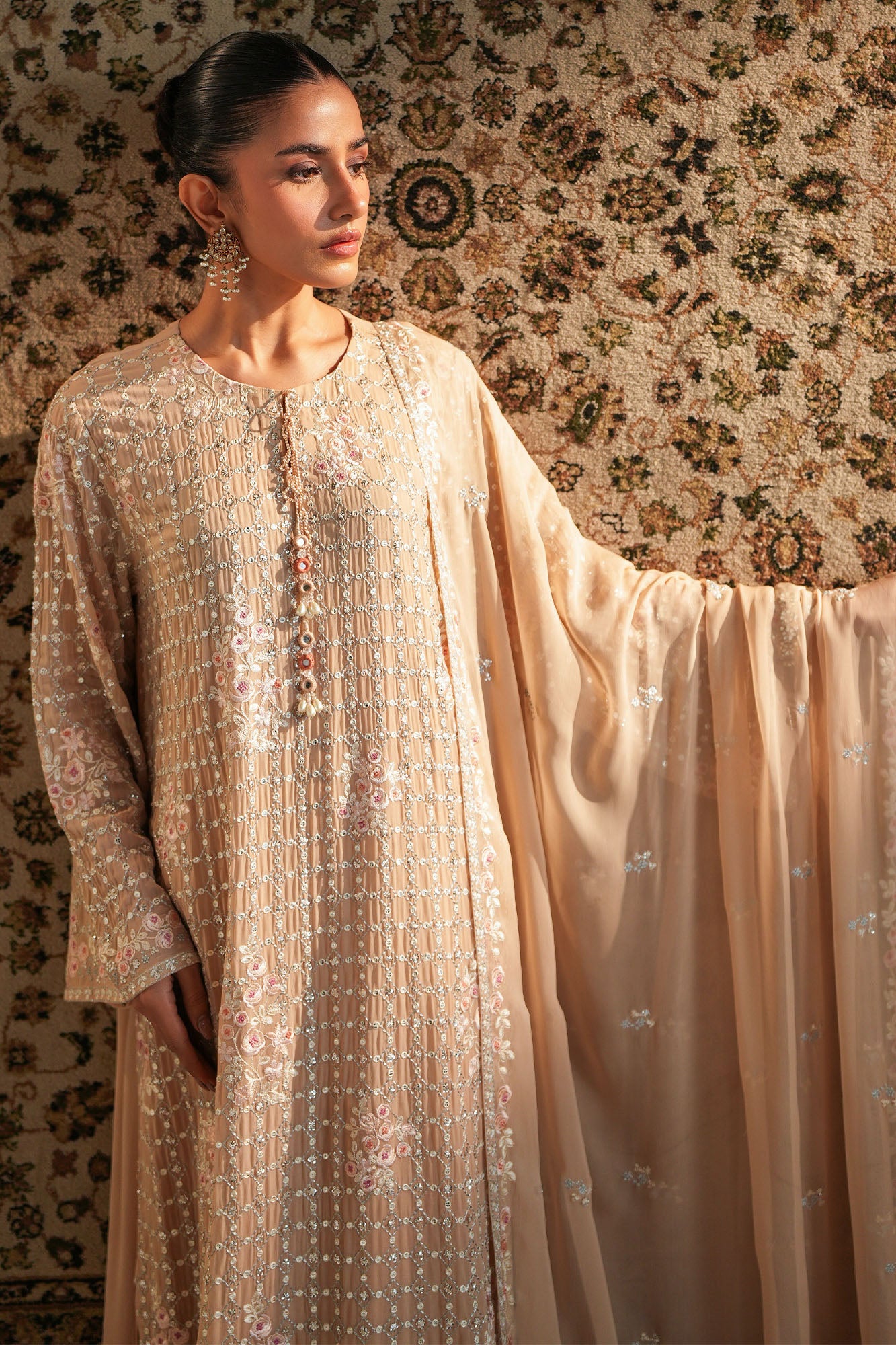 ROSE QUARTZ -2PC (SHIRT & DUPATTA)