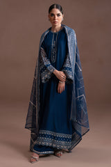 COBALT CHARM-3PC (SHIRT, TROUSER & DUPATTA)