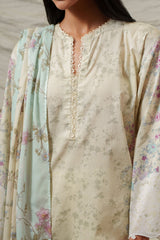 FLORAL DUSK-3 PIECE PRINTED LAWN SUIT