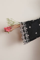 NOIR CANVAS-3PC EMBROIDERED LAWN SUIT