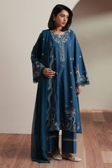 SAPPHIRE GARDEN-3PC EMBROIDERED LAWN SUIT