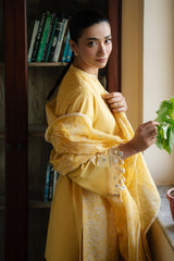 CITRINE GRACE-3PC EMBROIDERED LAWN SUIT