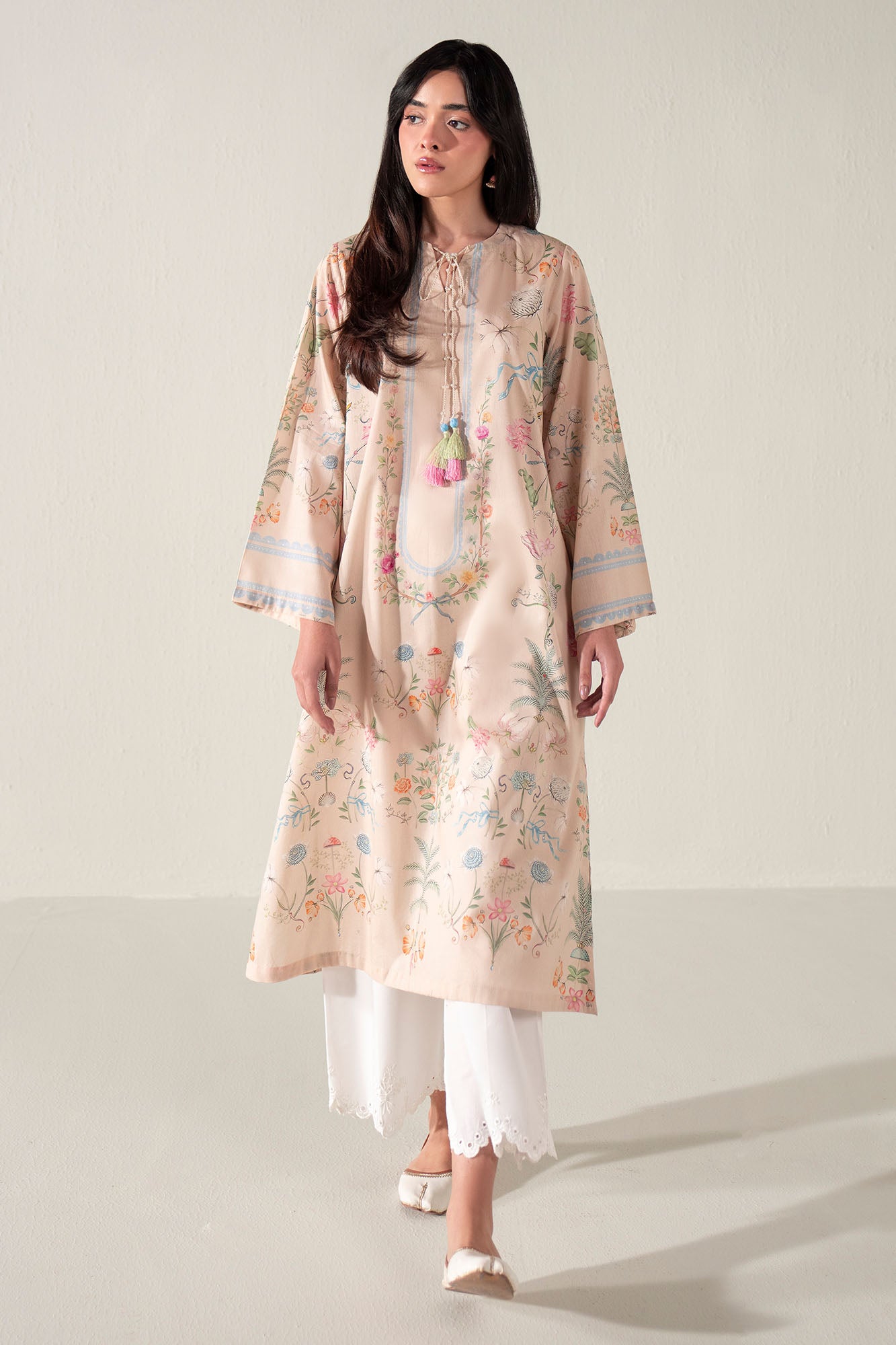 FRESCO LUXE PRINTED LAWN SHIRT