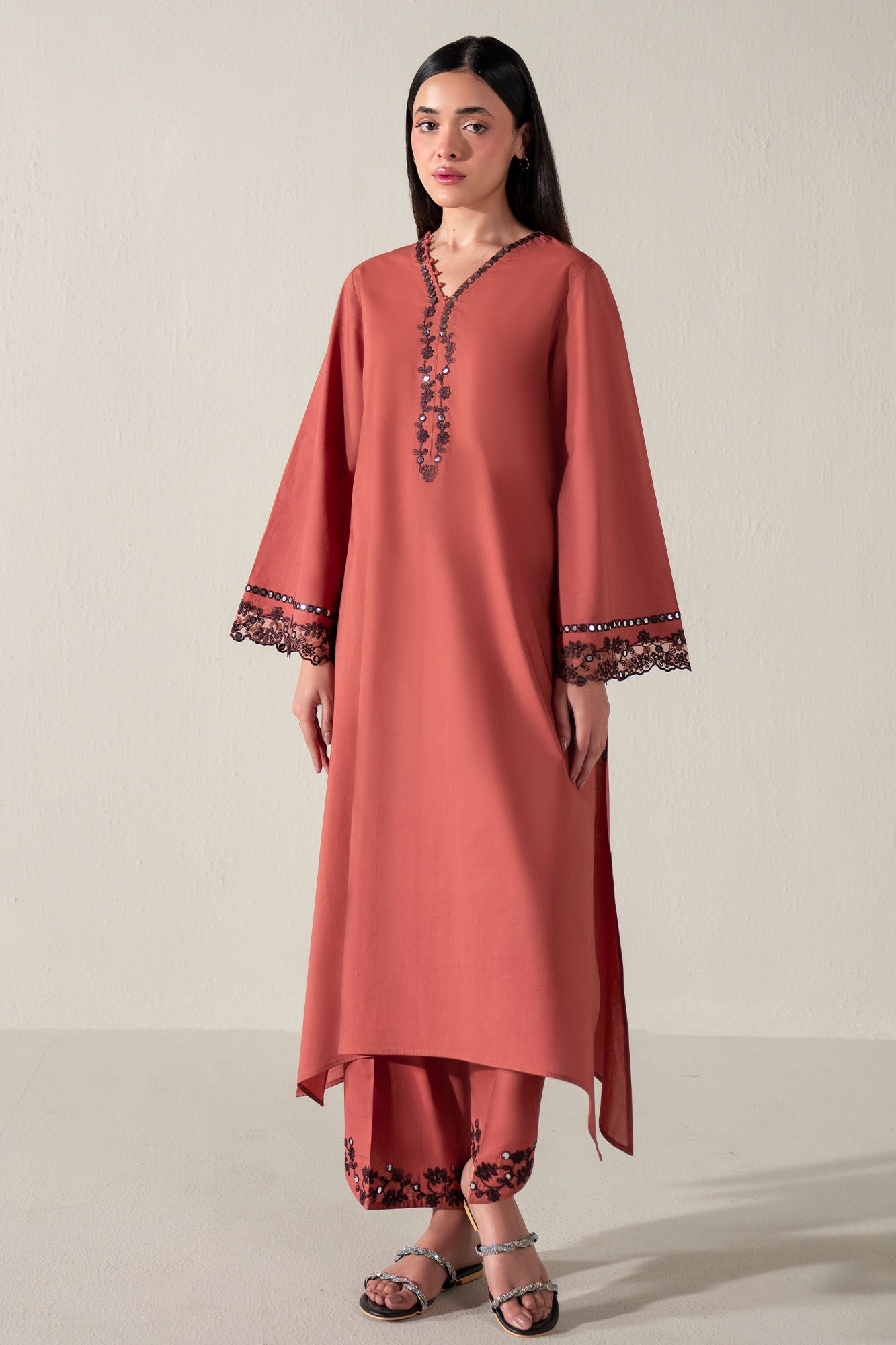 BURNT CLAY -2PC (SHIRT & TROUSER)