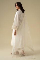 FLORAL WHITE-2PC (SHIRT & DUPATTA)