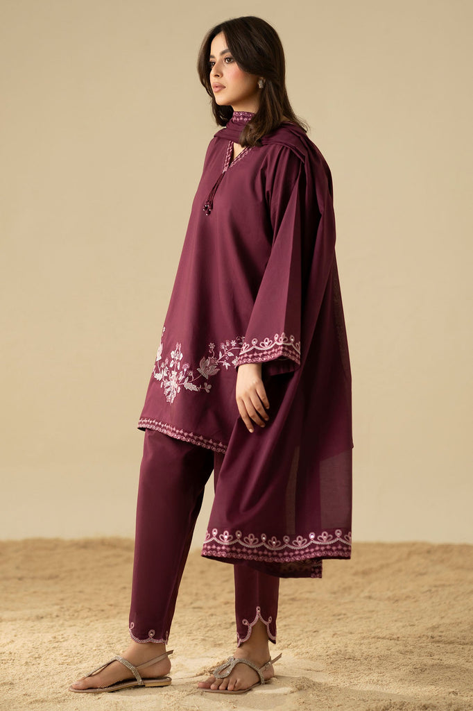 BERRY BOLD-3PC (SHIRT, SHALWAR & DUPATTA)