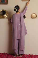 AMETHYST SHIMMER -3PC (SHIRT, TROUSER & DUPATTA)