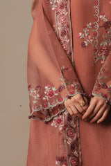 BLOOMING CLAY-3PC (SHIRT, TROUSER & DUPATTA)