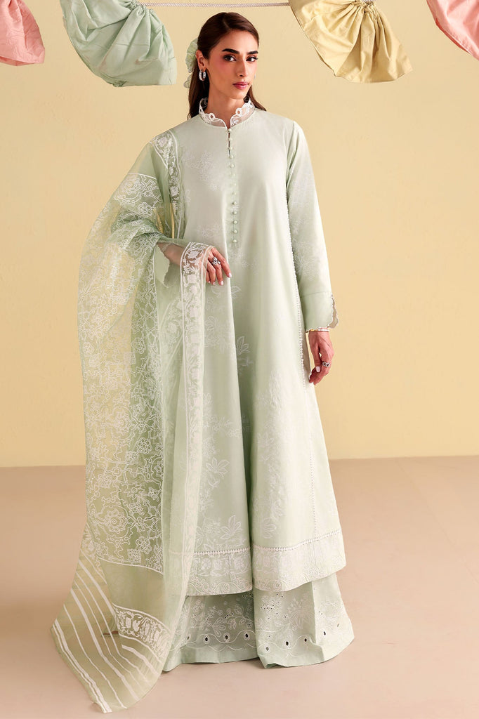 LIGHT JADE-3PC PRINTED LAWN SUIT