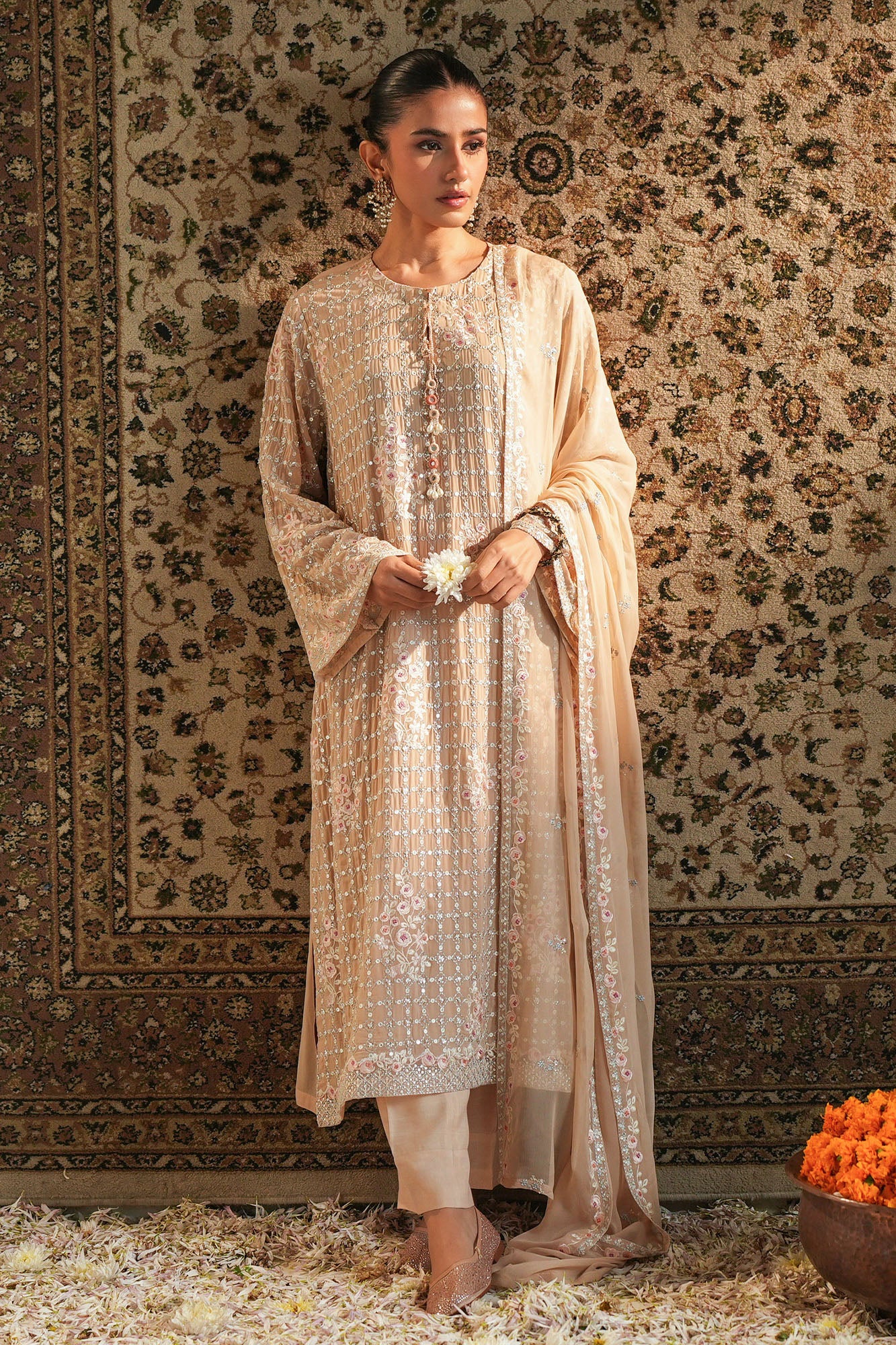 ROSE QUARTZ -2PC (SHIRT & DUPATTA)