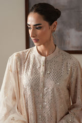 LUNAR IVORY -4PC SILK EMBROIDERED SUIT