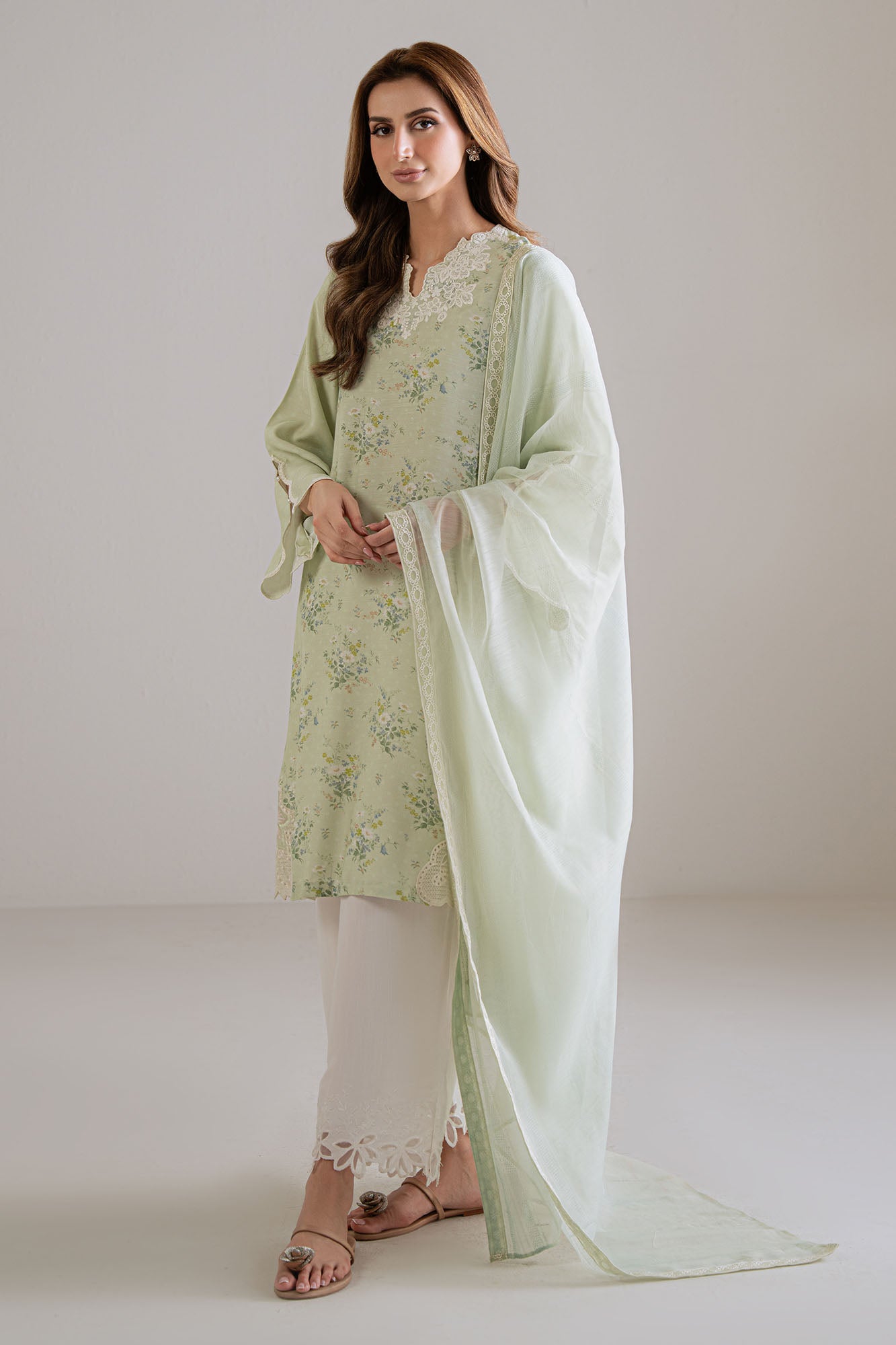PALE DEW-2PC (SHIRT & DUPATTA)