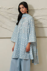 SERENE BLUE-3 PIECE PRINTED LAWN SUIT
