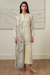 FLORAL DUSK-3 PIECE PRINTED LAWN SUIT