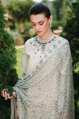 SUBTLE BEIGE-3PC EMBROIDERED LAWN SUIT
