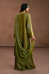 BLINGY LIME-3PC (SHIRT, TROUSER & DUPATTA)