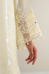 GARDEN GLOW-3PC SILK EMBROIDERED SUIT