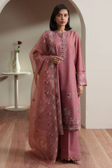 BLUSH TAPESTRY-3PC EMBROIDERED LAWN SUIT