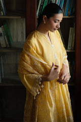 CITRINE GRACE-3PC EMBROIDERED LAWN SUIT