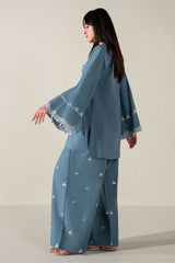AURELIAN BLUE-2PC (SHIRT & SHALWAR)