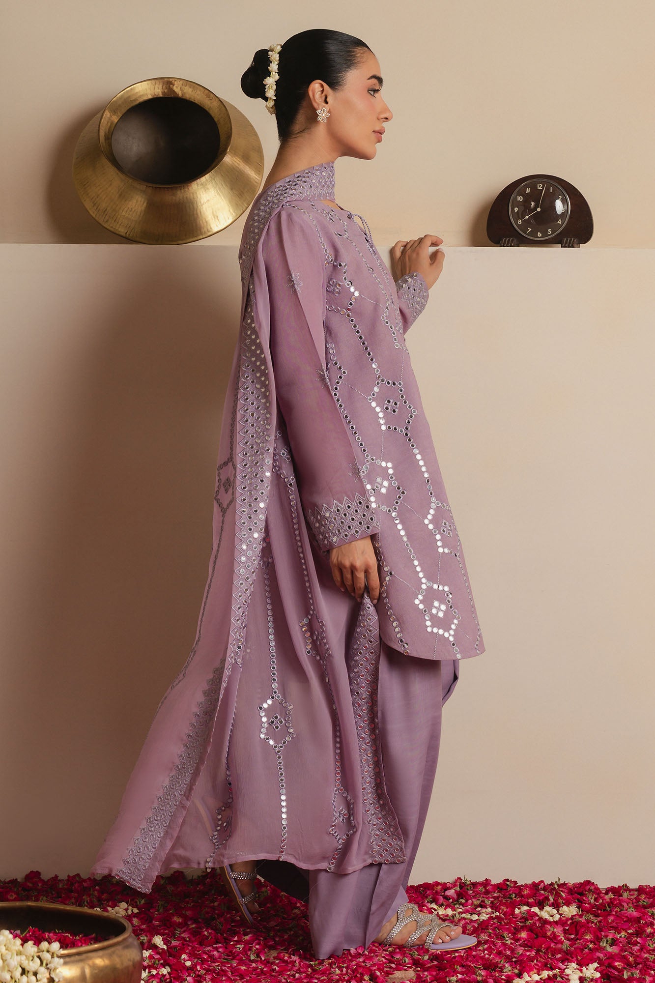 AMETHYST SHIMMER -3PC (SHIRT, TROUSER & DUPATTA)