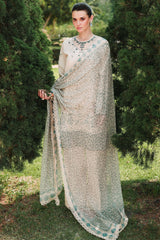 SUBTLE BEIGE-3PC EMBROIDERED LAWN SUIT