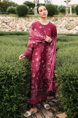 CRIMSON ROYALE-3PC EMBROIDERED LAWN SUIT