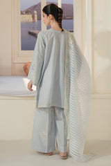 AQUA WHISPER-3PC (SHIRT, TROUSER & DUPATTA)