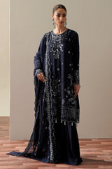 CELESTIAL BLUE -3PC SILK EMBROIDERED SUIT