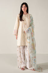 LEMON DROP-3PC (SHIRT, TROUSER & DUPATTA)