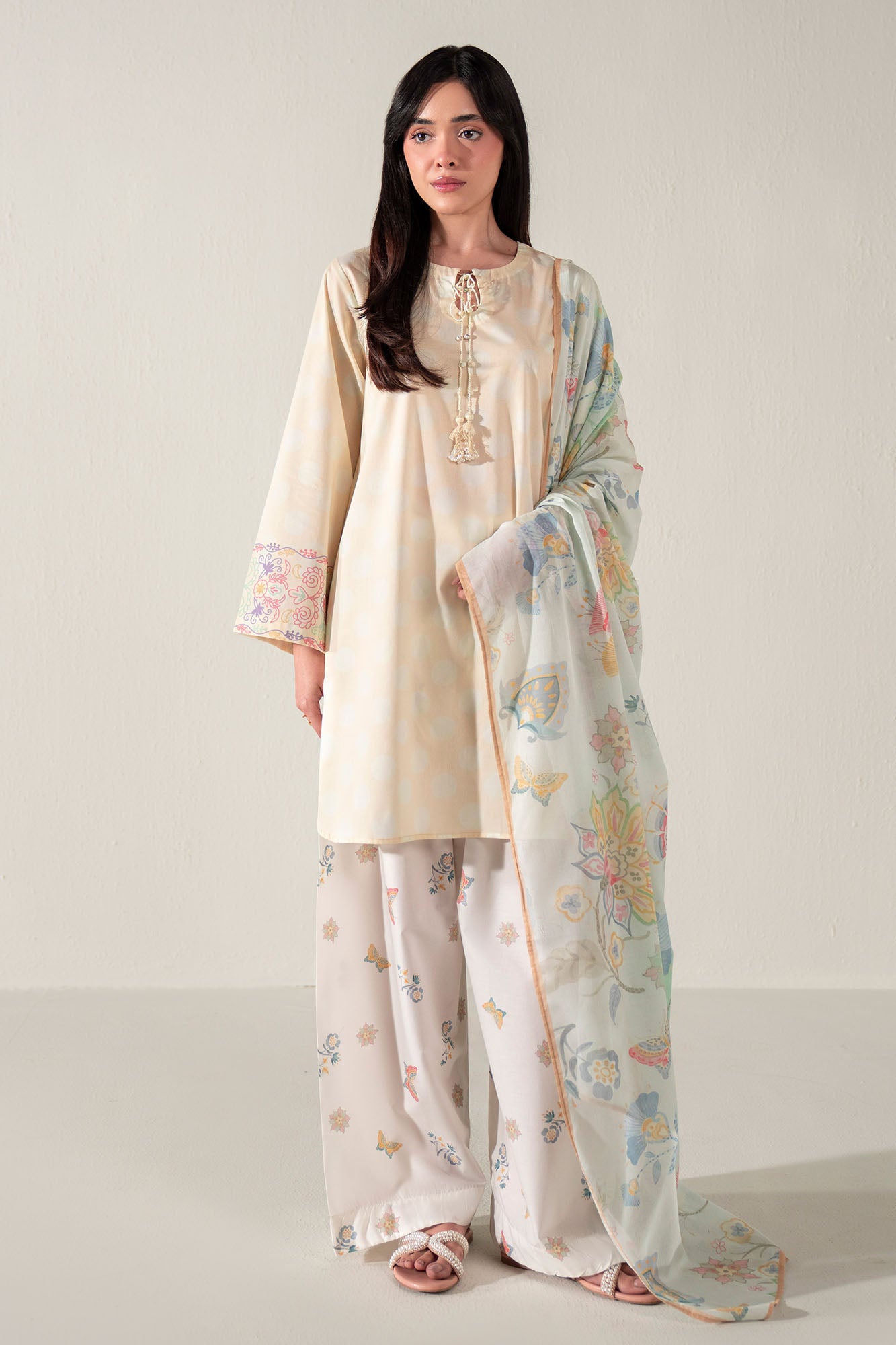 LEMON DROP-3PC (SHIRT, TROUSER & DUPATTA)