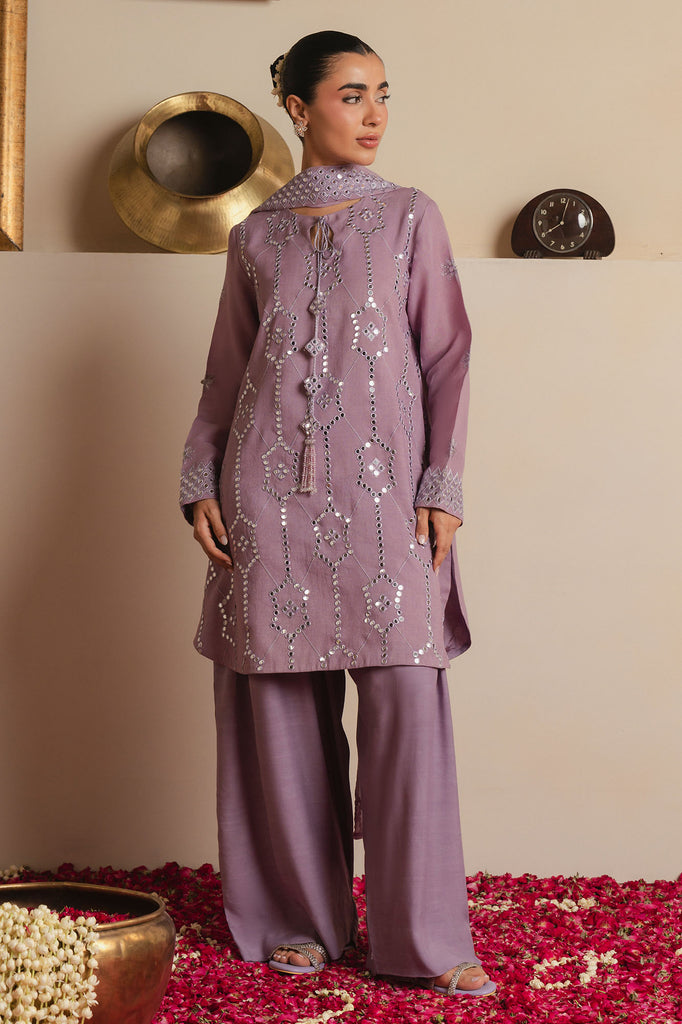 AMETHYST SHIMMER -3PC (SHIRT, TROUSER & DUPATTA)
