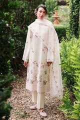 CARAMEL CREAM-3PC EMBROIDERED LAWN SUIT