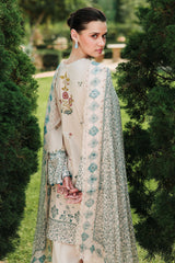 SUBTLE BEIGE-3PC (SHIRT, TROUSER & DUPATTA)