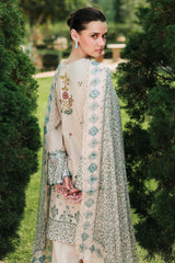 SUBTLE BEIGE-3PC EMBROIDERED LAWN SUIT